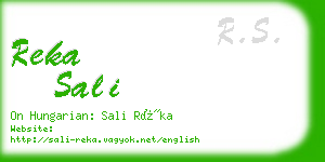 reka sali business card